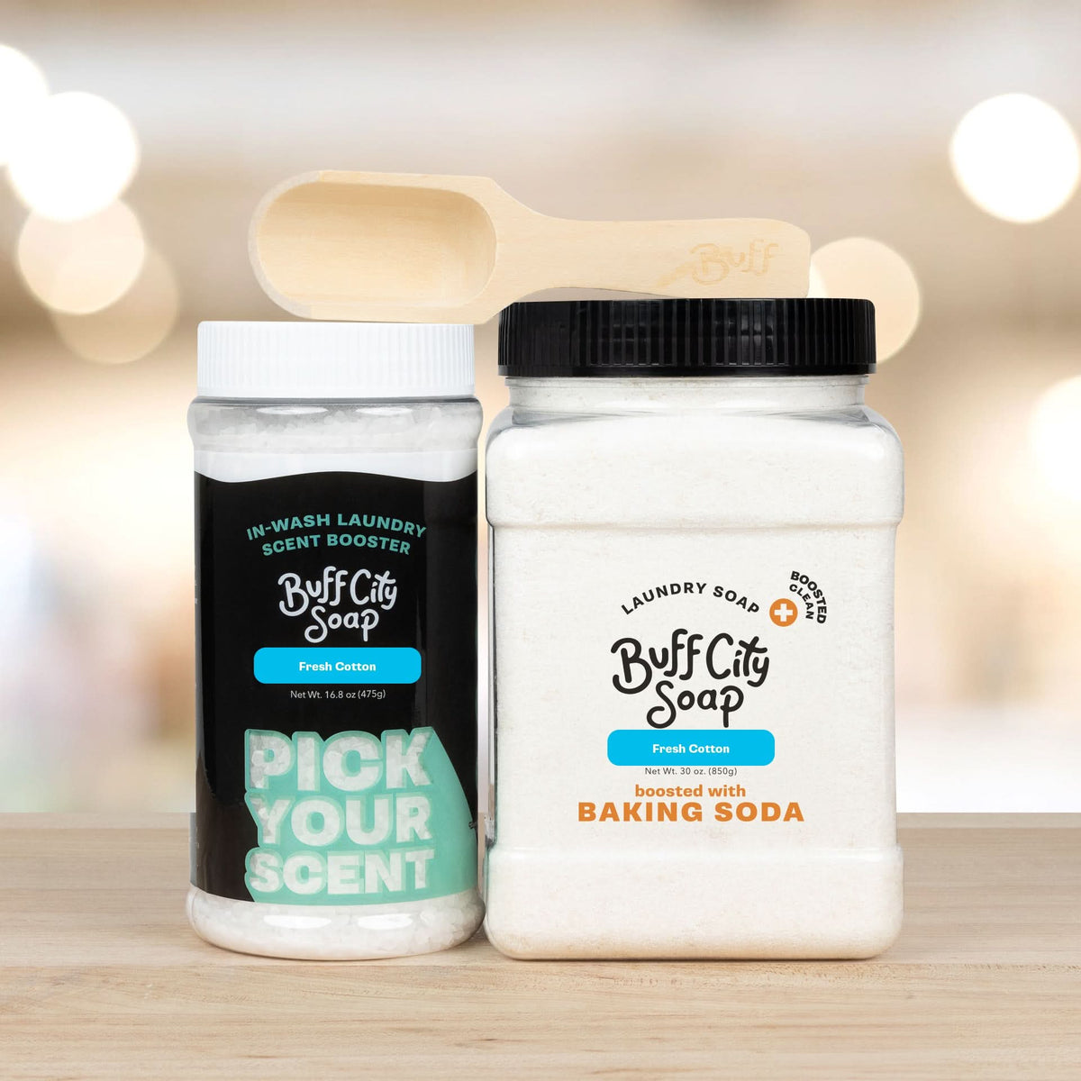Fresh Cotton Boosted Laundry Day Holiday Gift Set by Buff City Soap Supply, LLC