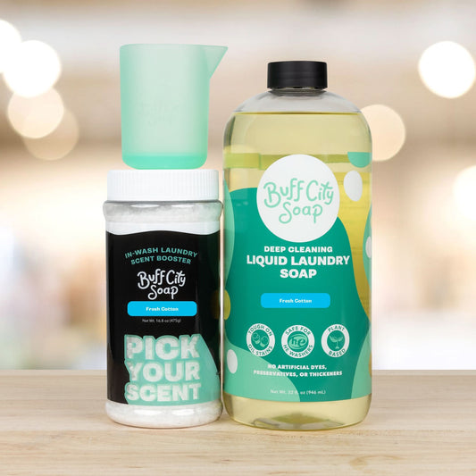 Fresh Cotton Cleanest Laundry Day Gift Set by Buff City Soap Supply, LLC