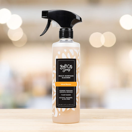 Island Nectar Multi-Surface Cleaner spray bottle for tile, granite, and bathroom fixtures cleaning