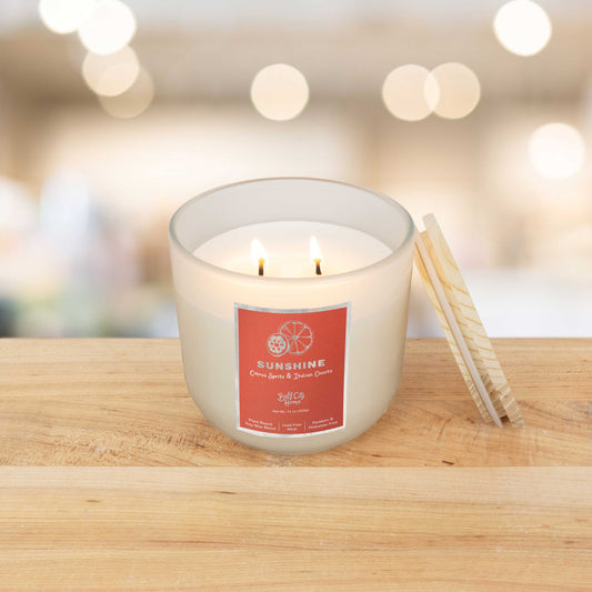 Sunshine 2-Wick Candle by Buff City Soap Supply, LLC