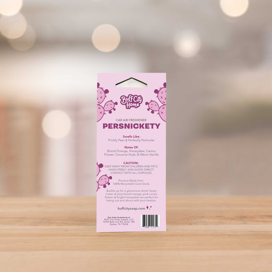 Persnickety Car Air Freshener by Buff City Soap Supply, LLC